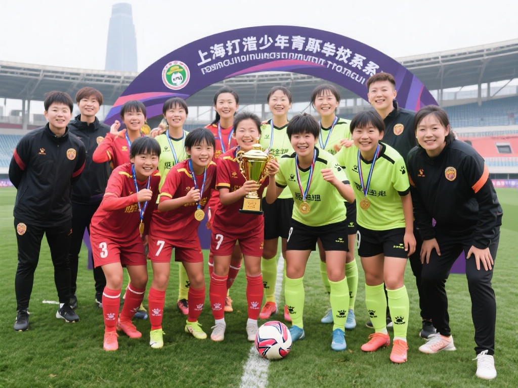 上海队勇夺全运会U16女足冠军荣耀