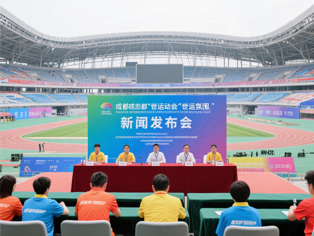 成都世运会倒计时100天盛大启动新闻发布会 在新闻发布会上,主办方详细介绍了成都世运